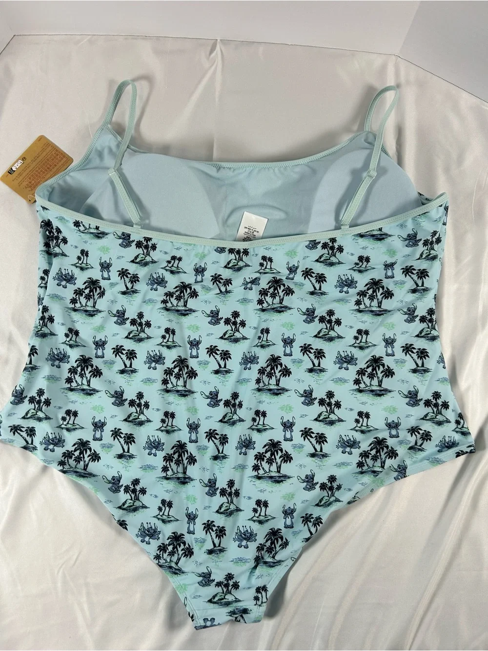 Disney Stitch One Piece Swimsuit 3X Blue UPF50+ Beach Resort Park Vacation NWT